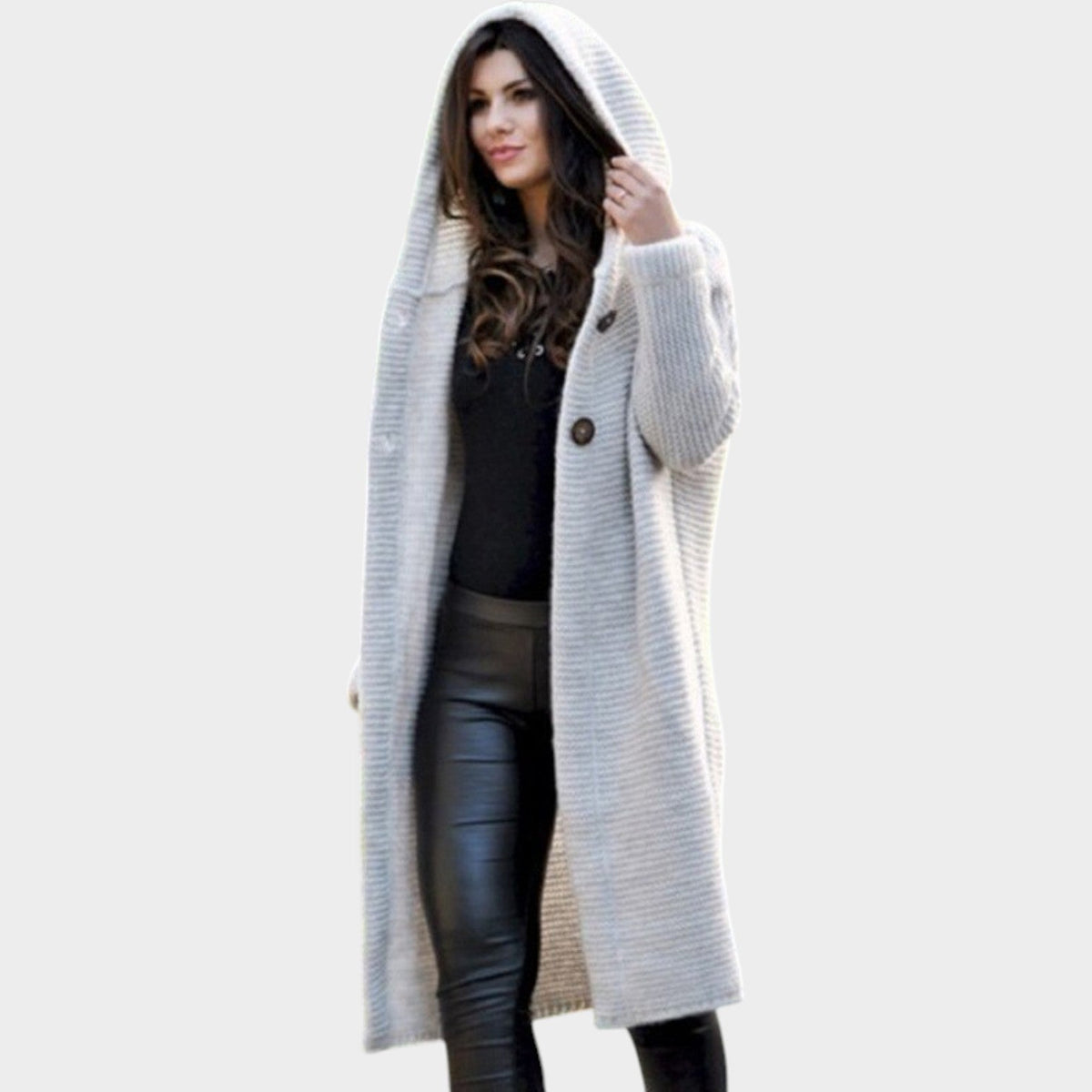 Women's  Timeless Style Hooded Knit | Cardigan