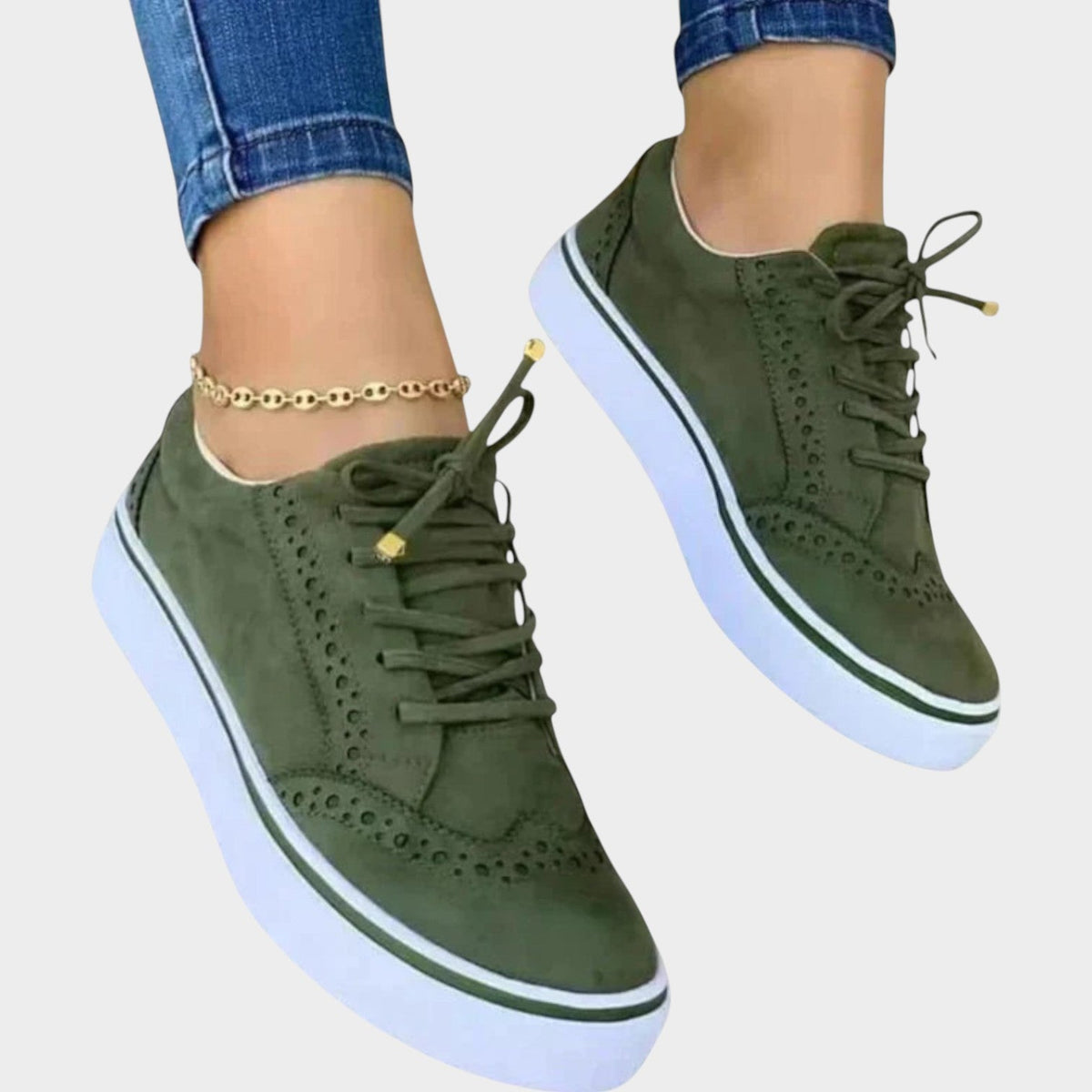 Women's Platform Sneakers | Comfortable Casual Lace-Up Walking Shoes